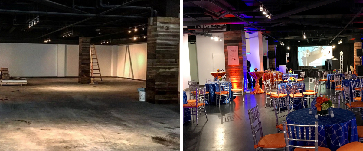 Transforming little into much with event spaces.
